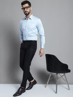 Thumbnail for Jainish Men's Cotton Solid Formal Shirt - Sky Blue - Distacart