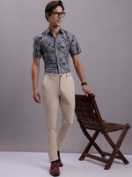Thumbnail for Jainish Men's Floral Printed Formal Shirt - Charcoal - Distacart