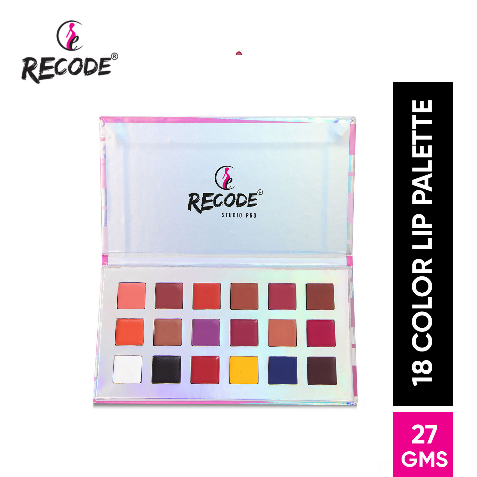 Recode Lip Palette 18 Shades - Multi-Color - Distacart