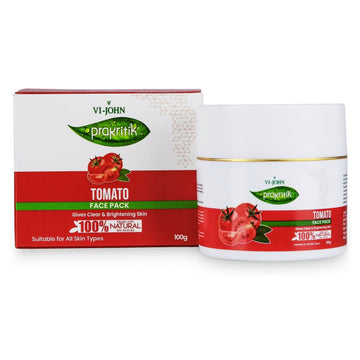 VI-JOHN Prakritik Tomato Face Pack Removes Tanning & Dead Cells Made With 100% Natural Bio Actives - Distacart