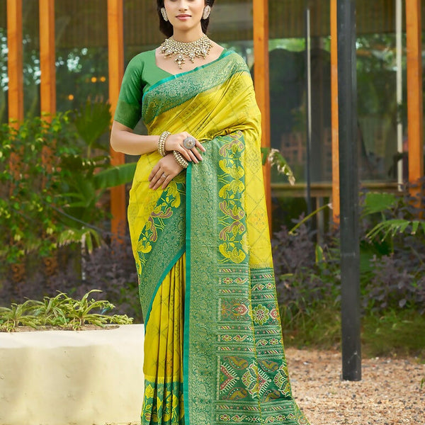 Astita Mustard Soft Silk Saree