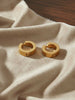 NVR Men's Gold Plated Hoop Earrings - Distacart