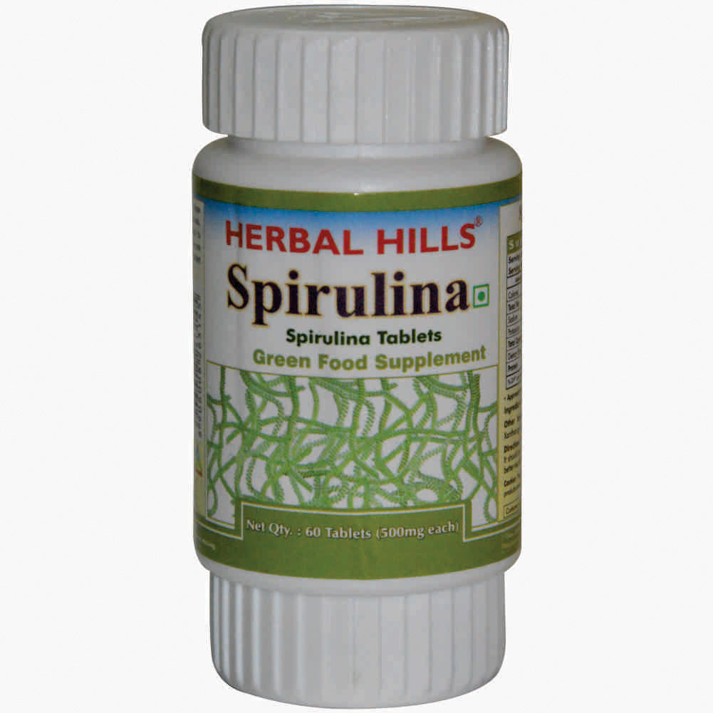 Herbal Hills Ayurveda Spirulina Tablets - Distacart
