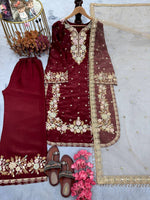 Thumbnail for SIE Heavy Colorful Design Pure Jimmy Choo Silk Fabric Salwar Suit