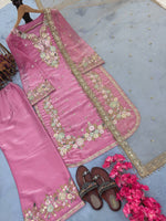 Thumbnail for SIE Heavy Colorful Design Pure Jimmy Choo Silk Fabric Salwar Suit
