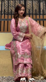 Thumbnail for SIE Heavy Colorful Design Pure Jimmy Choo Silk Fabric Salwar Suit