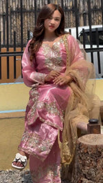 Thumbnail for SIE Heavy Colorful Design Pure Jimmy Choo Silk Fabric Salwar Suit