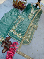 Thumbnail for SIE Heavy Colorful Design Pure Jimmy Choo Silk Fabric Salwar Suit