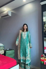 Thumbnail for SIE Heavy Colorful Design Pure Jimmy Choo Silk Fabric Salwar Suit