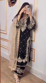 Thumbnail for SIE Heavy Colorful Design Pure Jimmy Choo Silk Fabric Salwar Suit