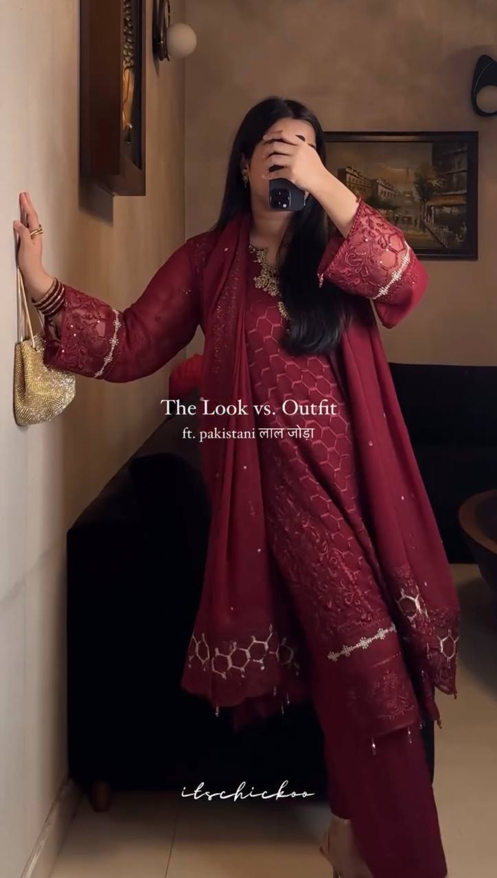SIE Party Special Heavy Faux Georgette Salwar Kameez