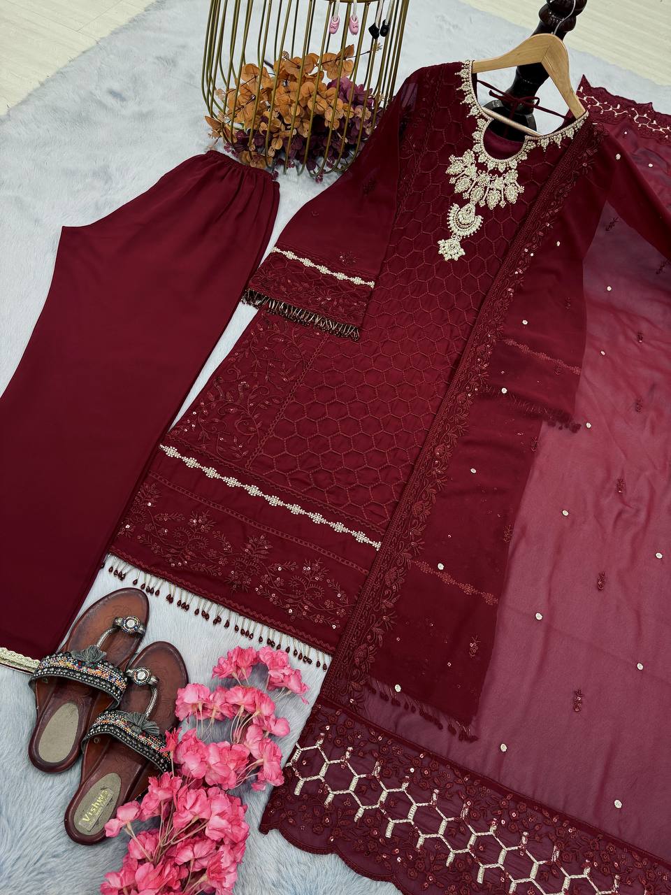 SIE Party Special Heavy Faux Georgette Salwar Kameez