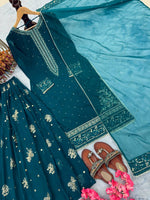 Thumbnail for SIE Traditional Design Party Wear Heavy Faux Georgette Salwar Kameez