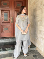 Thumbnail for SIE Party Special Pur Natural Crepe Fabric Trendy Salwar Suit