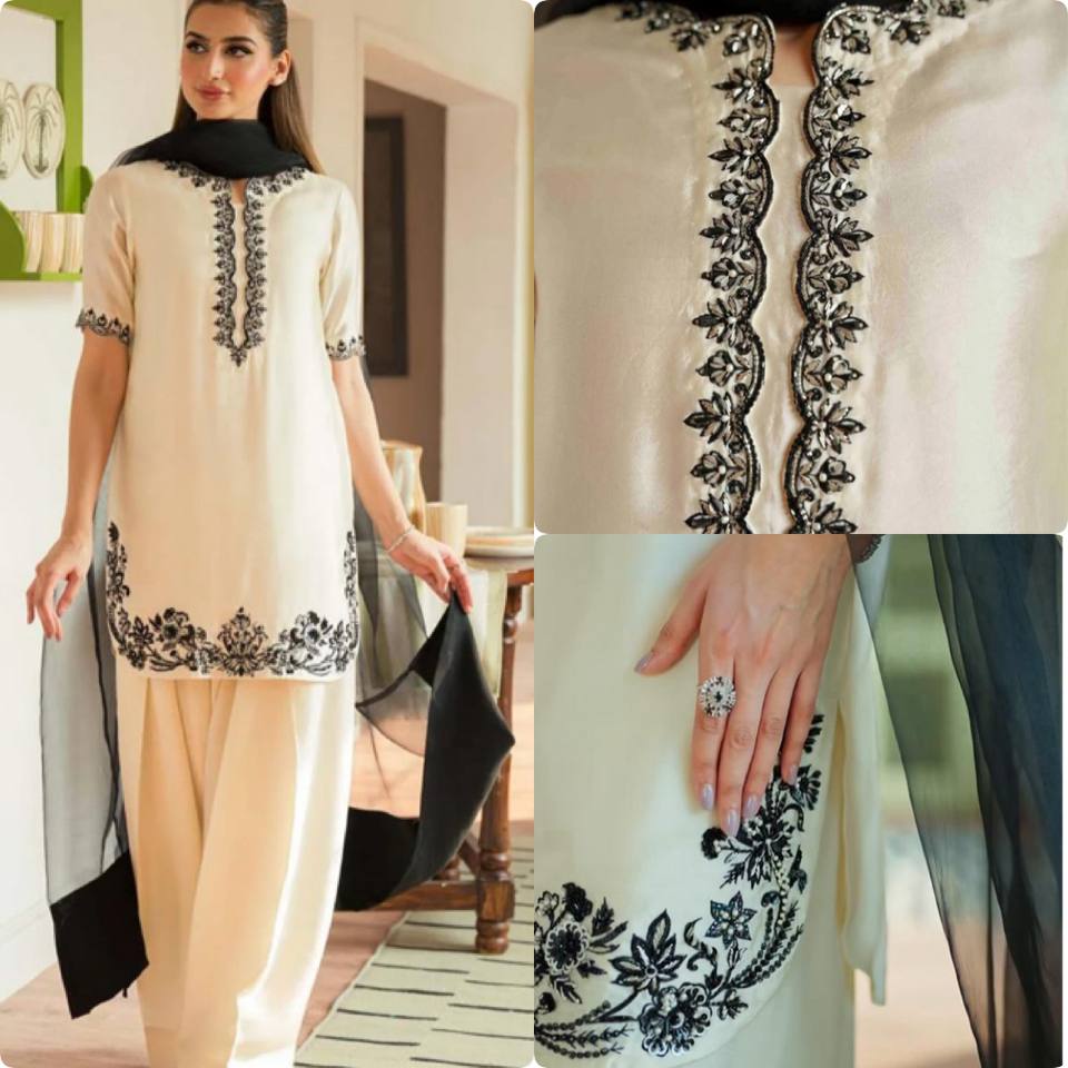 SIE Elegant Look Pure Silk Fabric Trendy Salwar Suit
