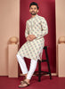 Prazu Fashion Off White Rayon Lucknowi Work Kurta - Distacart