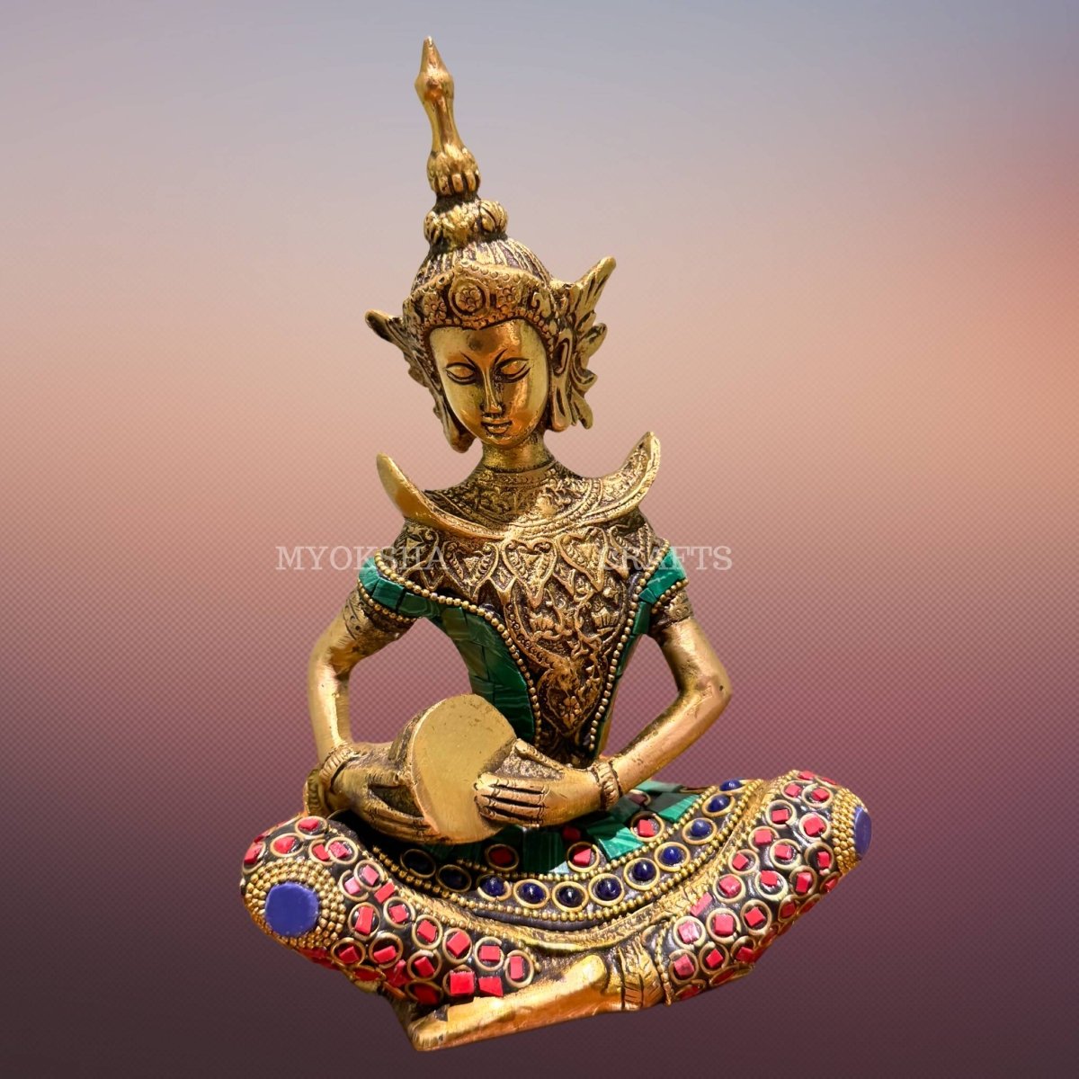 Antique Brass Musician Idol - Distacart