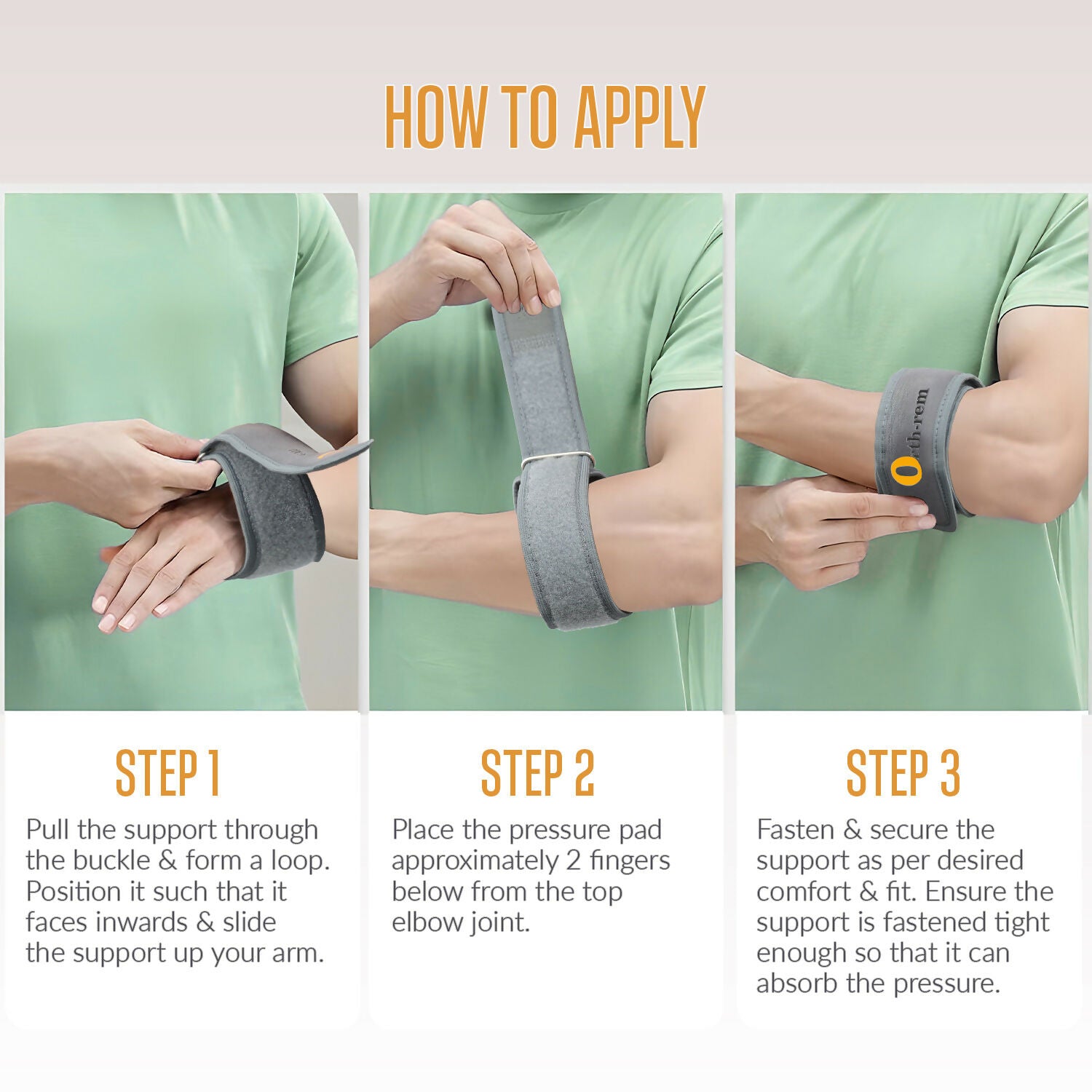 Orth-rem Tennis Elbow Support Brace Strap For Men & Women