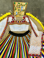 Thumbnail for Malishka Rayon With Digital Print Navratri Special Lehenga Choli Set - Multi Lining - Distacart