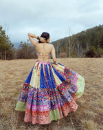 Thumbnail for Malishka Muslin Cotton With Digital Print Navratri Special Lehenga Choli Set - Multi - Distacart