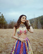 Thumbnail for Malishka Muslin Cotton With Digital Print Navratri Special Lehenga Choli Set - Multi - Distacart