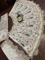 Thumbnail for Malishka Faux Georgette With Sequins Embroidery Work Navratri Special Lehenga Choli Set - Multi - Distacart