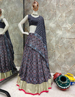 Thumbnail for Malishka Maslin With Digital Print Lehenga Choli Set - Black - Distacart