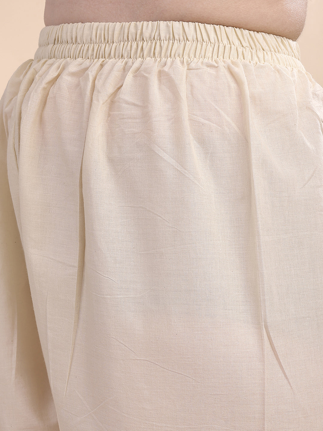Mirror And Hand Embroidered Co Ords, Cream - Hiral Fashion - Distacart