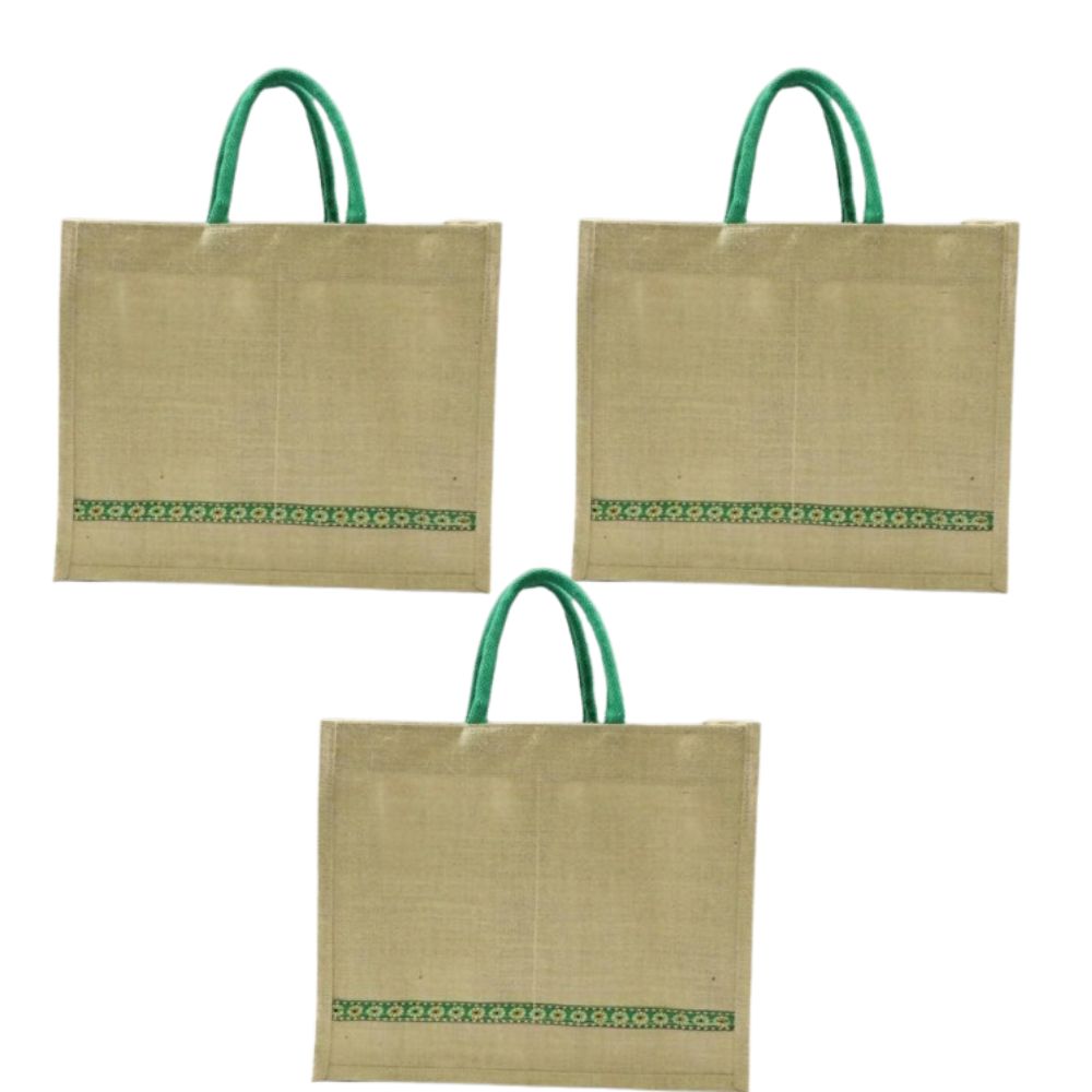 Natural Color Grocery Jute Bag - Distacart