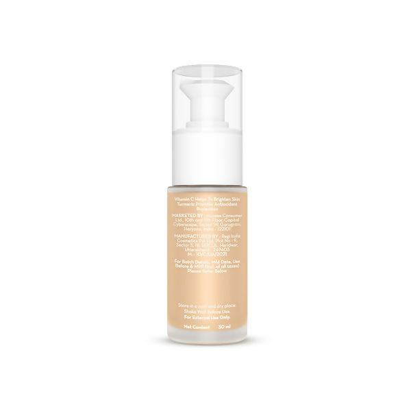 Mamaearth Hydra-Glow Full Coverage Foundation With Vitamin C & Turmeric - Beige Glow - Distacart