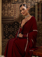 Thumbnail for kasee Beads and Stones Pure Chiffon Saree - Distacart