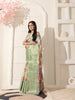 Shivam Fabrics Green Lichi Patta Fabric Printed Saree - Distacart
