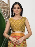 Thumbnail for Shivam Fabrics Yellow Tussar Silk Fabric Printed Saree