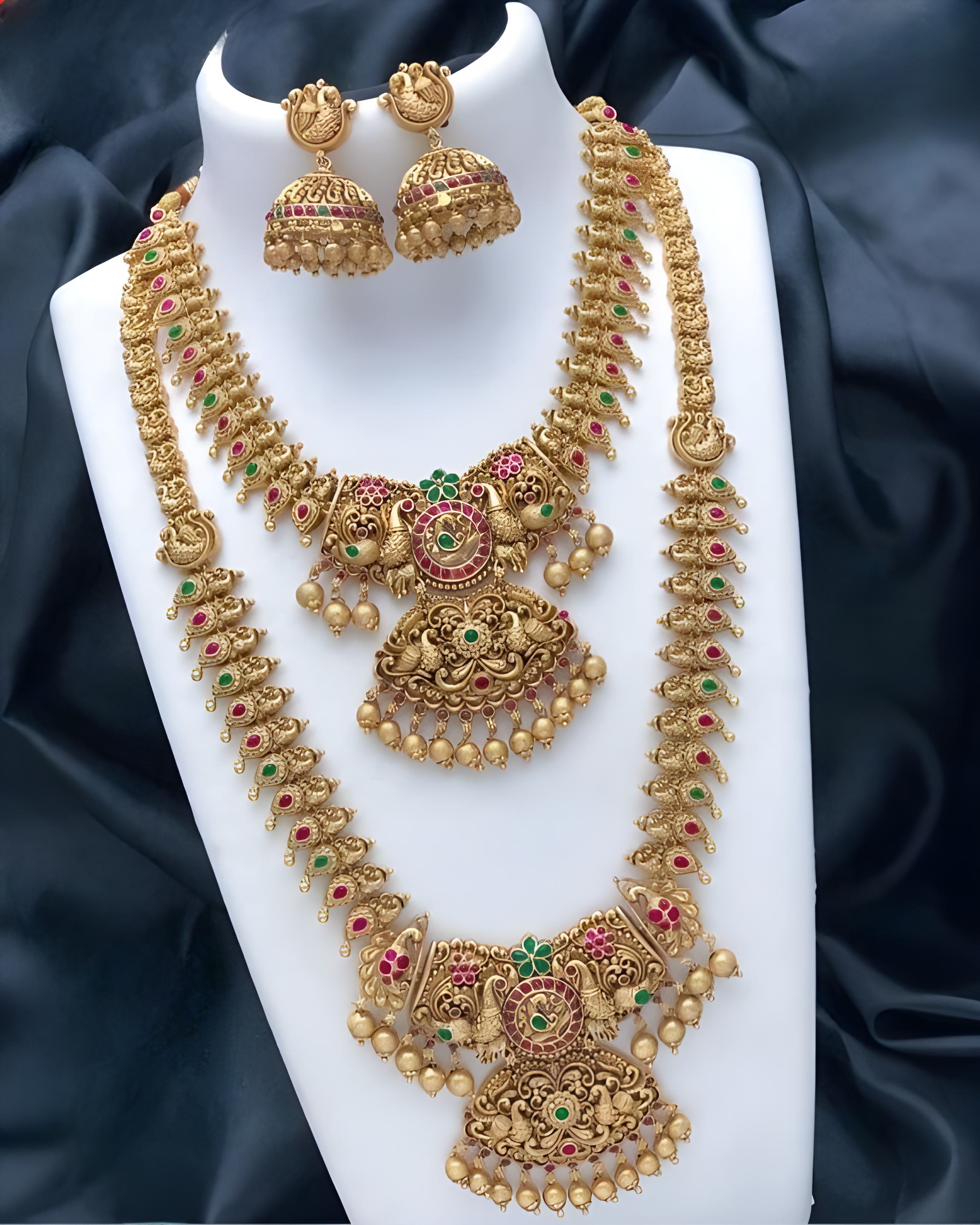 Jewel City Exquisite Gold-Plated Kundan Bridal Jewelry Set - Traditional Indian Design
