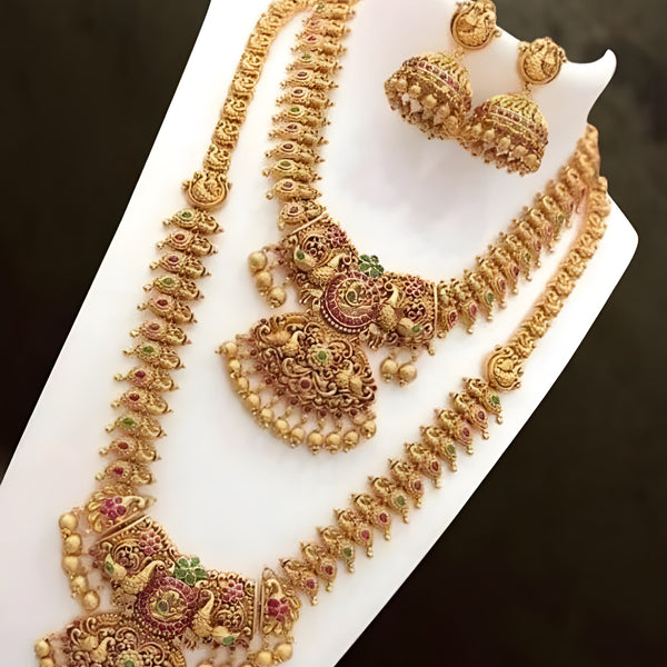 Jewel City Exquisite Gold-Plated Kundan Bridal Jewelry Set - Traditional Indian Design