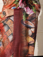 Thumbnail for Shivam Fabrics Multi Color Turkey Fabric Printed Saree