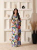 Shivam Fabrics Multi Color Turkey Fabric Printed Saree - Distacart