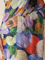 Thumbnail for Shivam Fabrics Multi Color Turkey Fabric Printed Saree