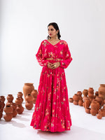 Thumbnail for Sonakshi Women's Rani Air Tex Chinon Digital Printed Lehenga Choli