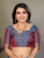 Thumbnail for Sonakshi Women's Fenta Banarasi Silk Zari Woven Traditional Saree with Blouse