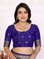 Thumbnail for Sonakshi Women's Feroji Banarasi Silk Zari Woven Traditional Saree with Blouse