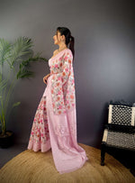 Thumbnail for Sonakshi Women's Move Blend Silk Jacquard Woven Traditional Saree with Blouse