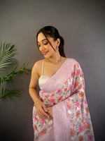 Thumbnail for Sonakshi Women's Move Blend Silk Jacquard Woven Traditional Saree with Blouse