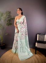 Thumbnail for Sonakshi Women's Water Blend Silk Jacquard Woven Traditional Saree with Blouse