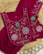 Thumbnail for Sonakshi Women's Pink Viscose Roman Silk With Multi Thread Embroidered With Hand Work Anarkali Gown Set With Dupatta - Distacart