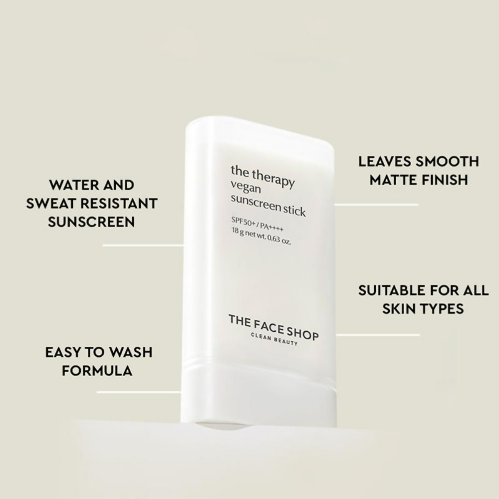 The Face Shop The Therapy Sunscreen Stick SPF50+ PA++++ - Distacart