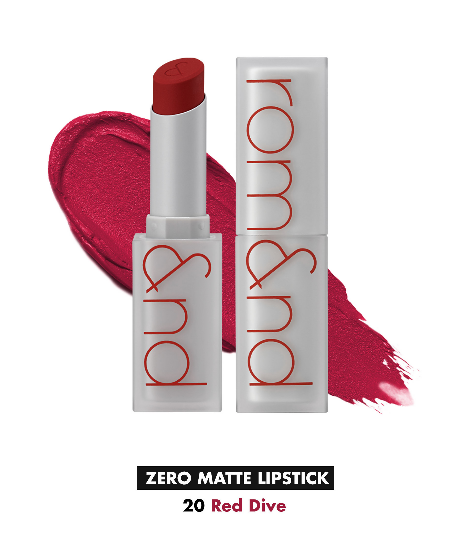 Rom&nd Zero Matte Lipstick - 20 Red Dive - Distacart