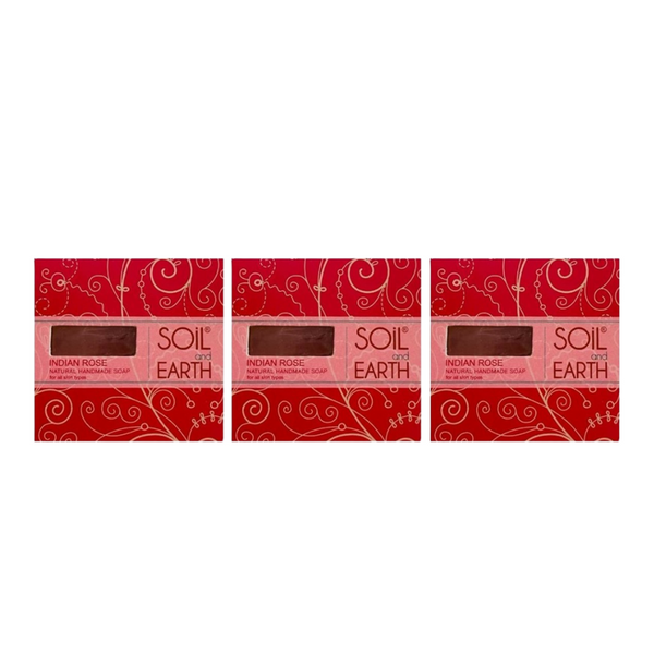Soil And Earth Indian Rose Natural Handmade Soap