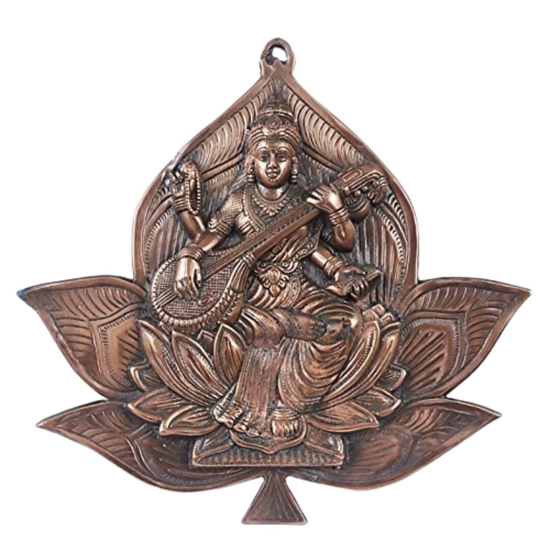 Wall Hanging Goddess Saraswati Idol - Distacart
