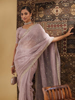 Thumbnail for kasee Embellished Embroidered Pure Silk Saree - Distacart
